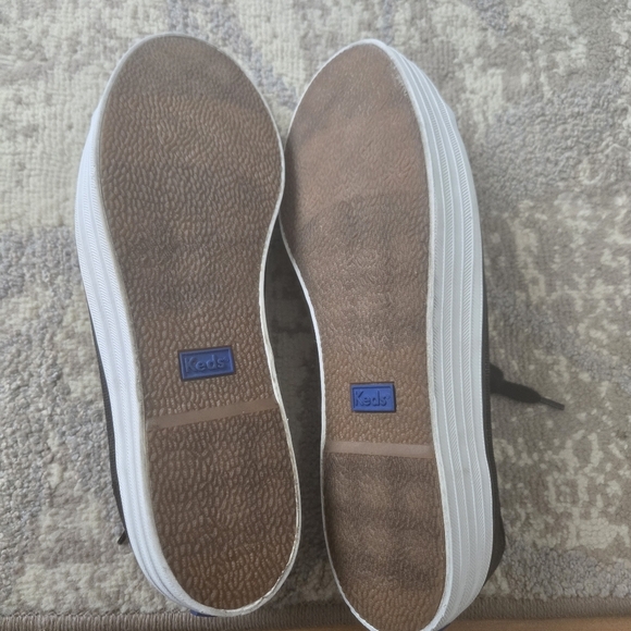 Keds Triple Kick Leopard Print Canvas Sneaker Shoes Women's 9.5 Black/gold - Picture 10 of 10